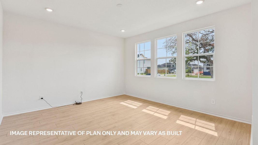 Representative unfurnished interior of a home built from the The Travis by D.R. Horton in Valverde, Bastrop (Image 17).
