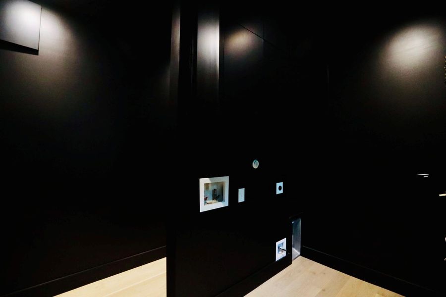 Foyer entrance featuring light wood-style flooring