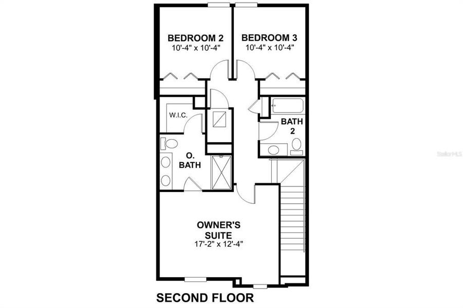 2D floor plan layout of this home in Palmera at Wellen Park, North Port, FL (Image 4). 2D floor plan layout of this home in Palmera at Wellen Park, North Port, FL (Image 4).