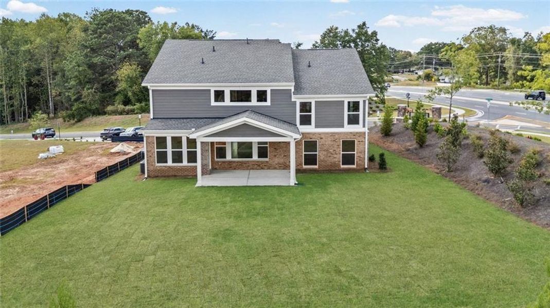 Exterior details and patio area of a home in Woodberry, Canton (Image 4).