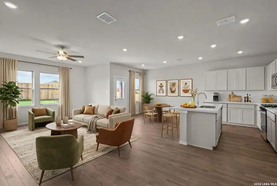 Furnished interior view inside a new home in Garden Grove, San Antonio (Image 8).