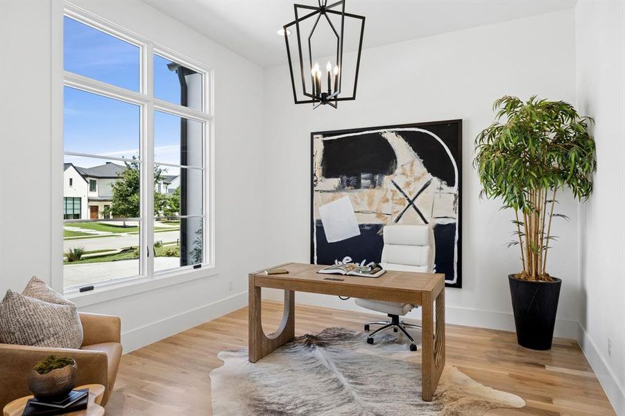 Furnished interior view inside a new home in , Southlake (Image 8).