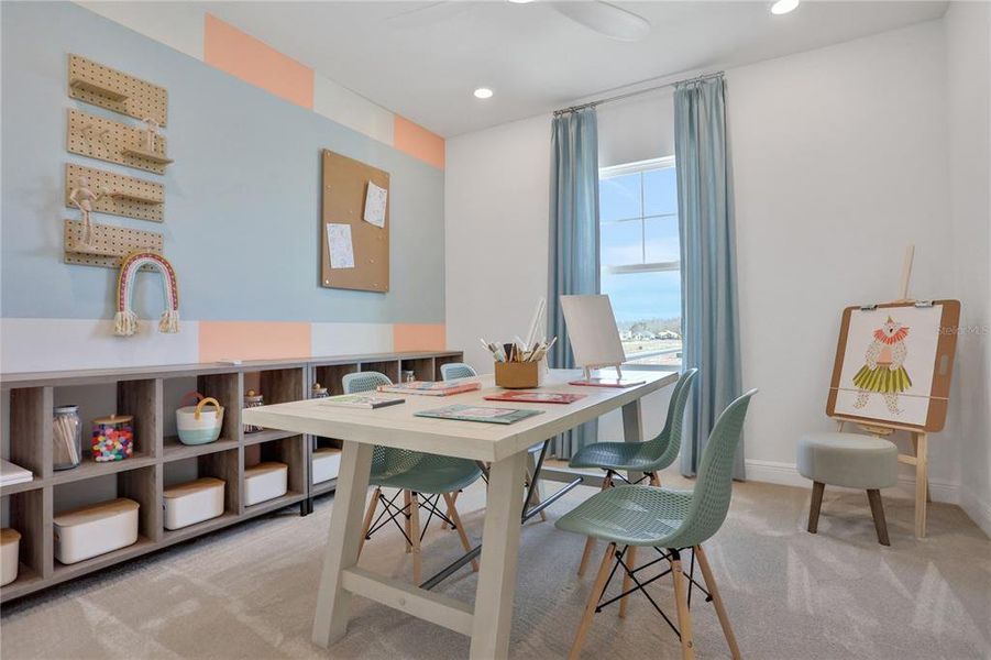 Furnished interior view inside a new home in Angeline, Land O' Lakes (Image 31).