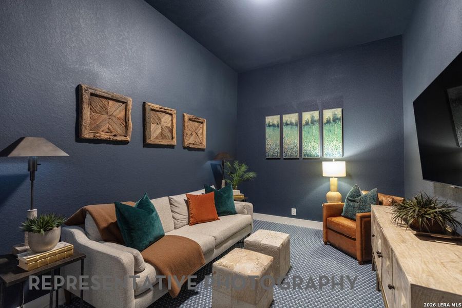 Furnished interior view inside a new home in The Ranches at Creekside, Boerne (Image 16).