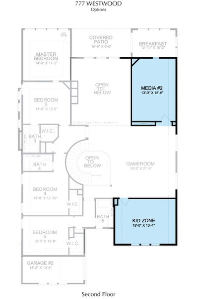 2D floor plan layout for the Westwood by Landon Homes in Estate 64s, Frisco, TX (Image 13). 2D floor plan layout for the Westwood by Landon Homes in Estate 64s, Frisco, TX (Image 13).