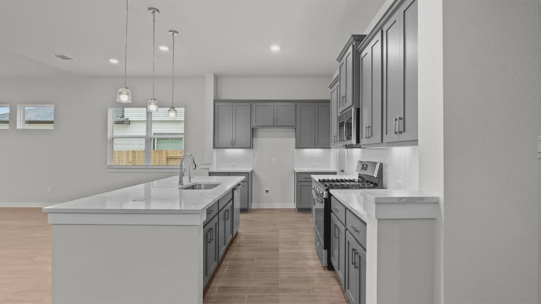 Representative furnished interior of a home built from the Dayton by Chesmar Homes in Lariat, Liberty Hill (Image 4).