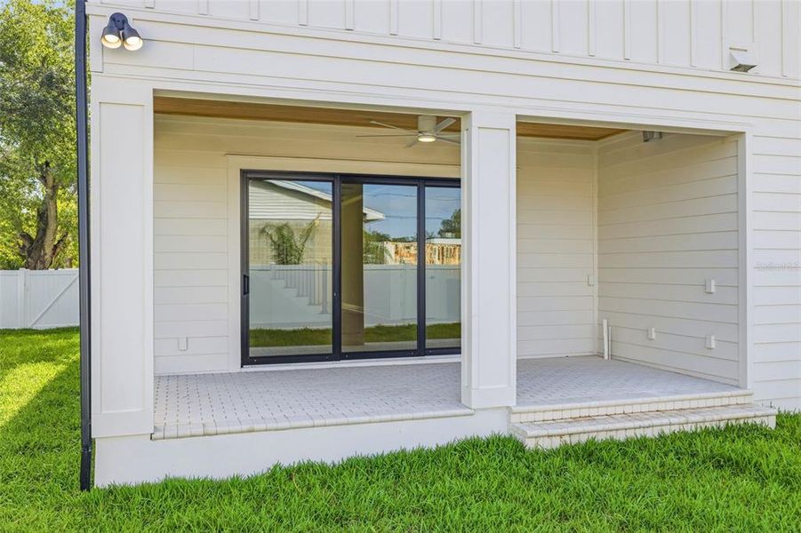 Exterior details and patio area of a home in , Tampa (Image 24).