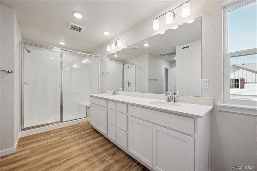 Furnished interior view inside a new home in The Boulevard II Collection at Windler, Aurora (Image 4).