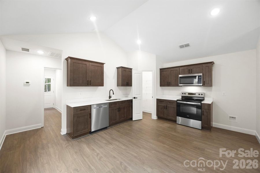 Furnished interior view inside a new home in , Albemarle (Image 5).