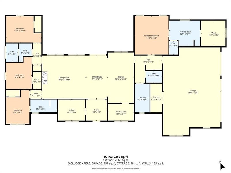 View of room layout