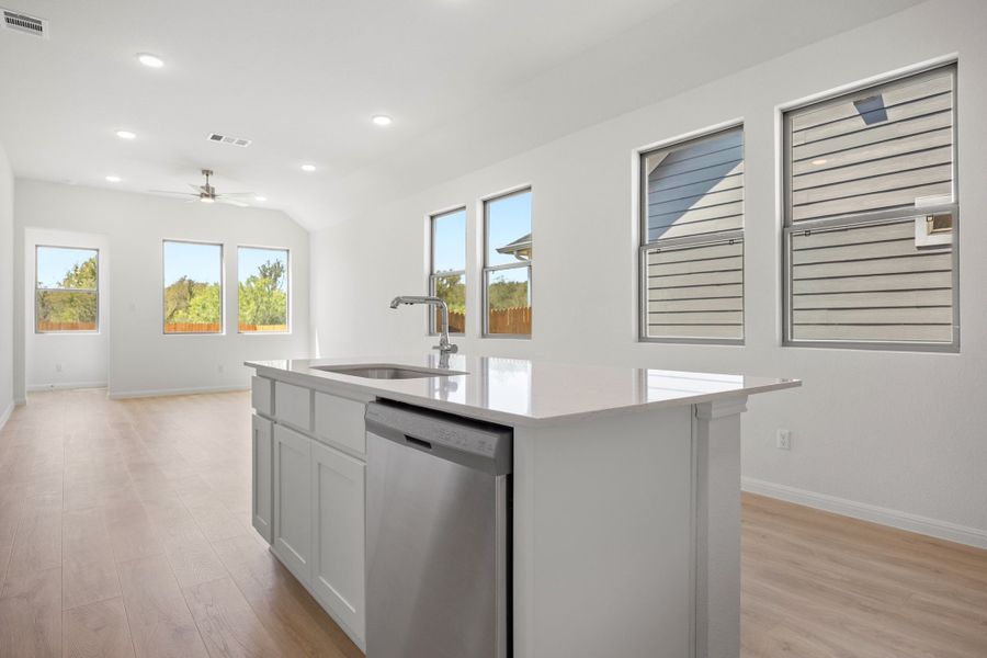 Furnished interior view inside a new home in Trinity Ranch, Elgin (Image 10).