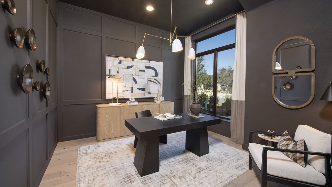 Representative furnished interior of a home built from the 4994W by Perry Homes in Santa Rita Ranch Tierra Rosa, Liberty Hill (Image 3).
