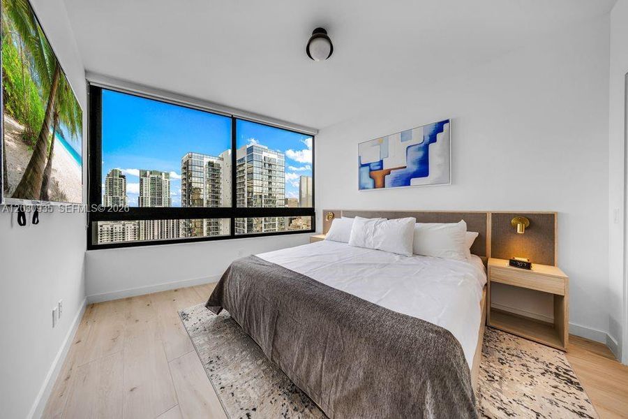 Furnished interior view inside a new home in , Miami (Image 11).