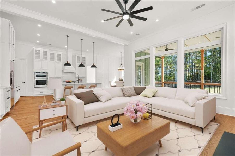 Furnished interior view inside a new home in , Lawrenceville (Image 14).