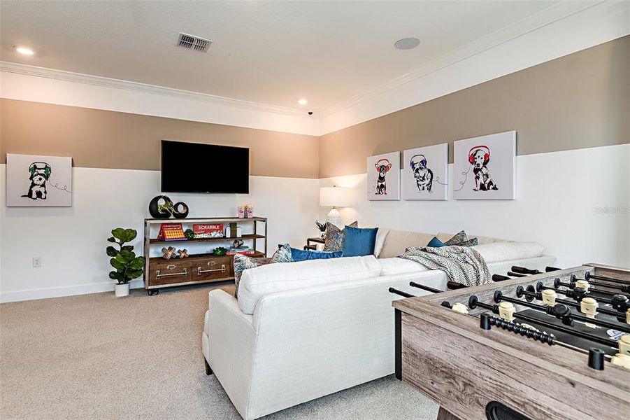 Furnished interior view inside a new home in Lochside, Mount Dora (Image 9). Furnished interior view inside a new home in Lochside, Mount Dora (Image 9).