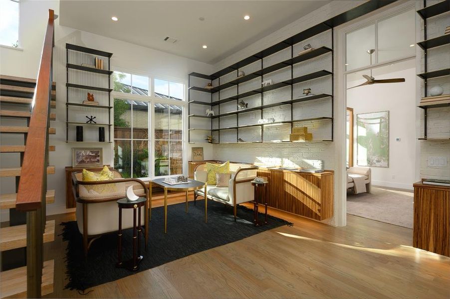 Furnished interior view inside a new home in , Dallas (Image 14).