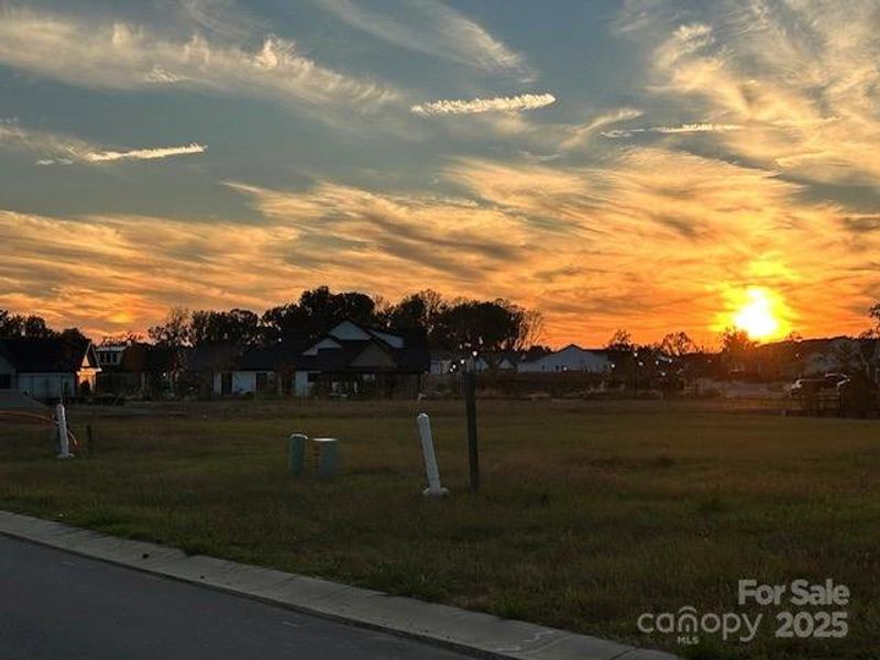 sUNSET TAKEN FROM THE BACK PORCH