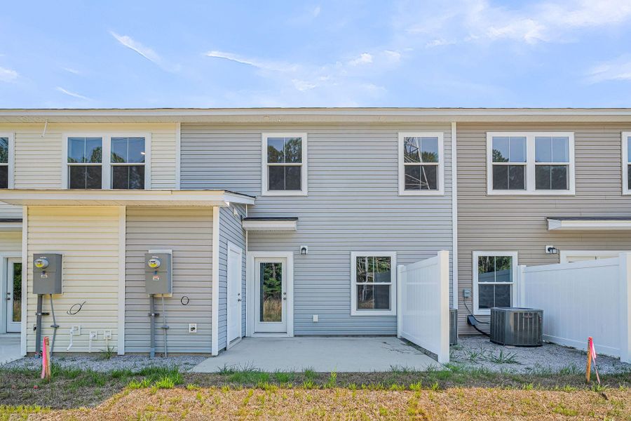Exterior details and patio area of a home in Lakeview Commons, Goose Creek (Image 4).