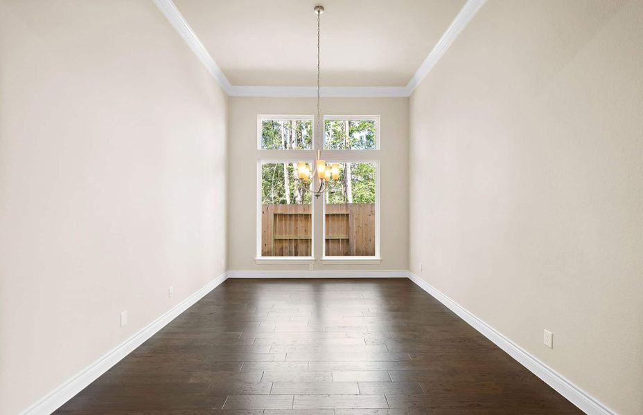 Representative unfurnished interior of a home built from the 4082 by Ravenna Homes in Artavia 70′, Conroe (Image 22).