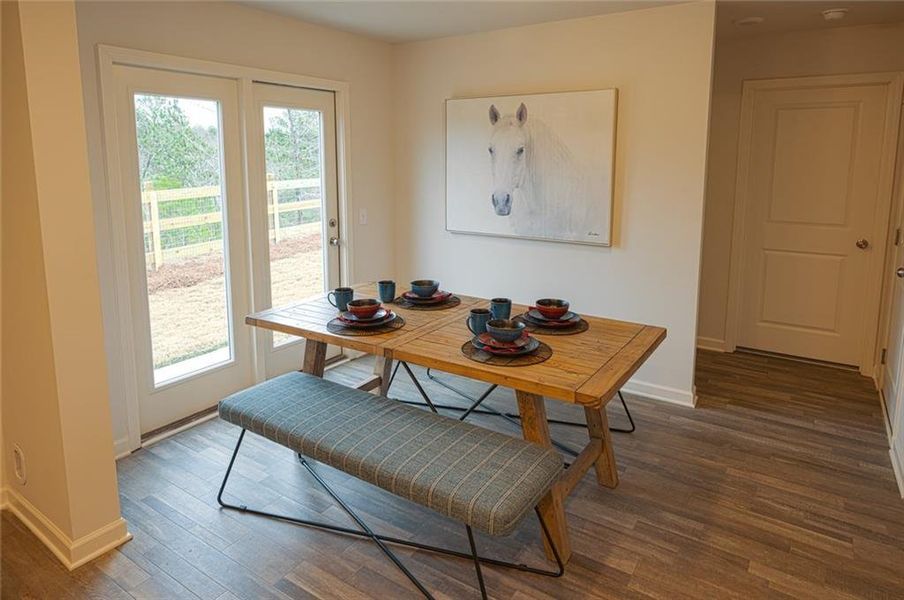 Furnished interior view inside a new home in , Macon (Image 11).