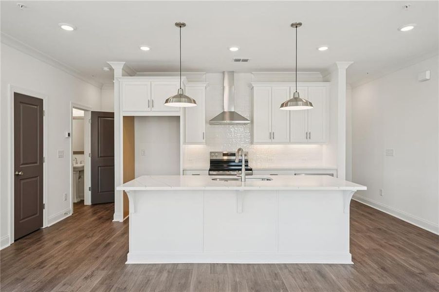 Furnished interior view inside a new home in Market Square at Sawnee Village, Cumming (Image 7).