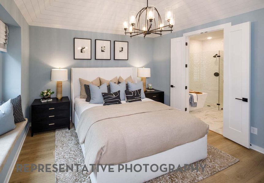 Furnished interior view inside a new home in Easton Park, Austin (Image 13).