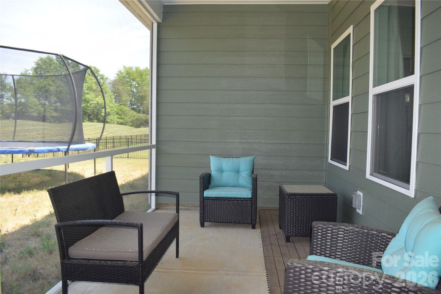 Exterior details and patio area of a home in , Midland (Image 10). Exterior details and patio area of a home in , Midland (Image 10).