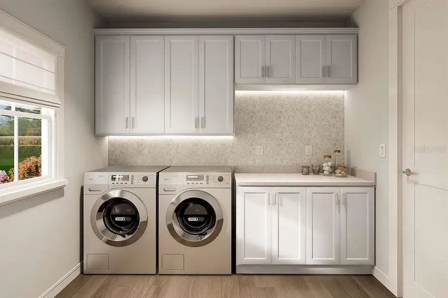 Furnished interior view inside a new home in , Bushnell (Image 11).