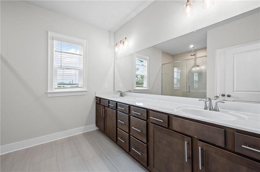 Furnished interior view inside a new home in Altus at The Quarter, Atlanta (Image 5).