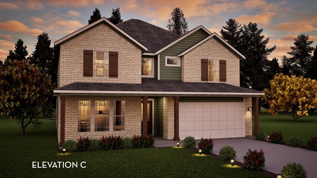 Representative exterior photo of a completed home built from the Southfork by CastleRock Communities in Aden Woods, Fairview, TN (Image 23).