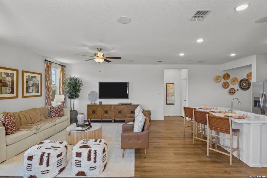 Furnished interior view inside a new home in Comanche Ridge, San Antonio (Image 14). Furnished interior view inside a new home in Comanche Ridge, San Antonio (Image 14).