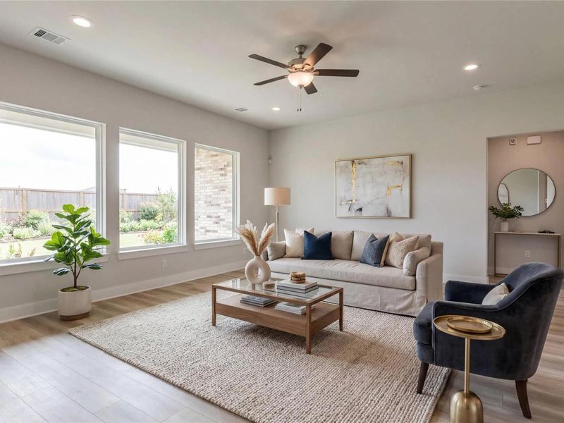 Furnished interior view inside a new home in Lago Mar, Texas City (Image 6).