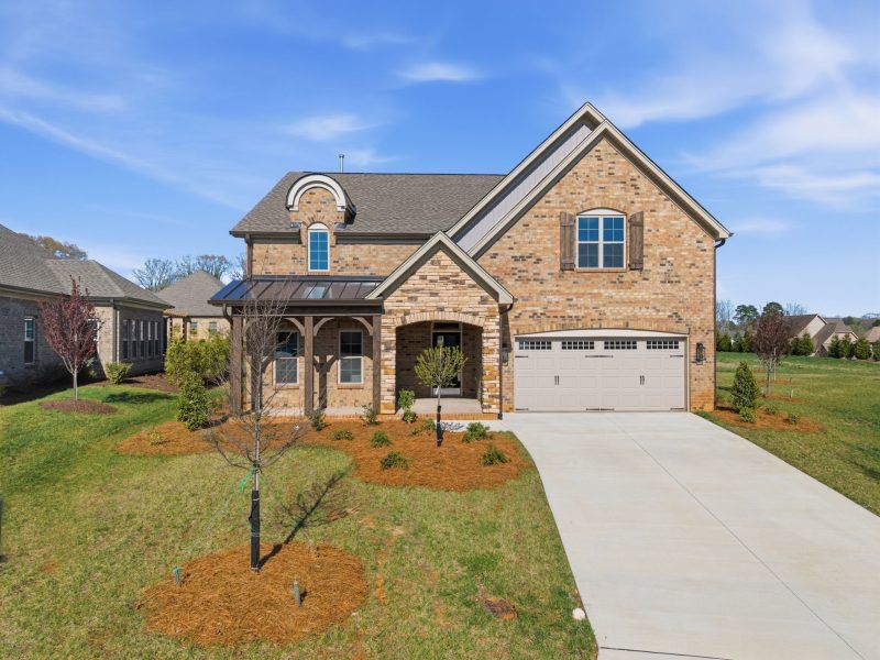 Front exterior of a new home in Weybridge, Burlington, NC, highlighting curb appeal (Image 26).
