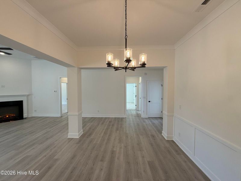 Spacious, unfurnished interior of a new home in Wood Creek Landing, Leland (Image 16). Spacious, unfurnished interior of a new home in Wood Creek Landing, Leland (Image 16).