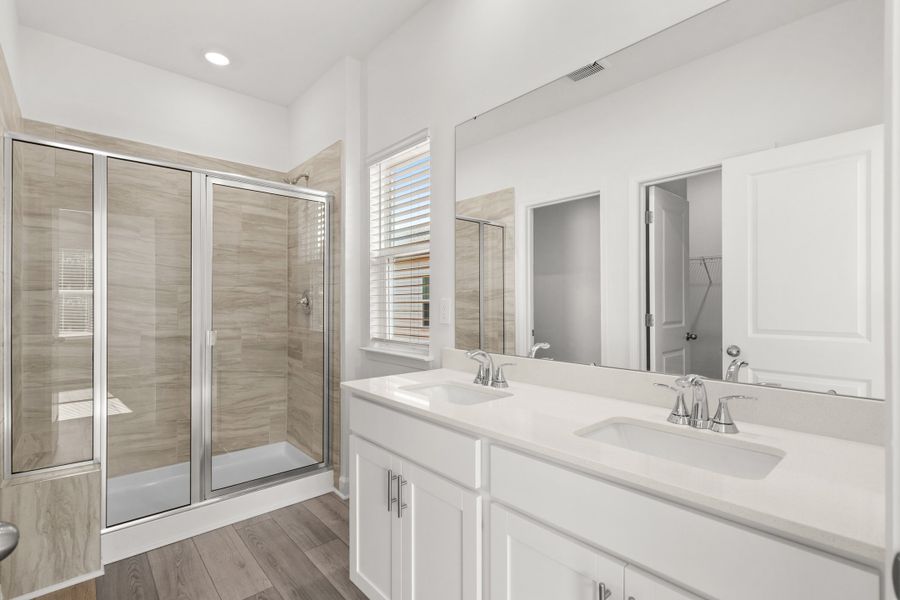 Furnished interior view inside a new home in Cypress Ridge - The Boardwalk Series, Longs (Image 10).