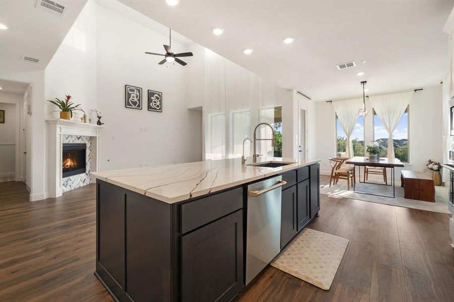 Furnished interior view inside a new home in , McKinney (Image 14). Furnished interior view inside a new home in , McKinney (Image 14).