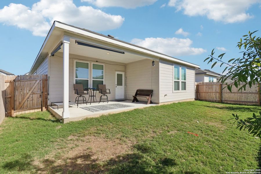 Exterior details and patio area of a home in Dove Song, Marion (Image 21). Exterior details and patio area of a home in Dove Song, Marion (Image 21).