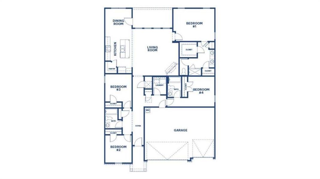 2D floor plan layout of this home in Evergreen Crossing, Locust Grove, GA (Image 1). 2D floor plan layout of this home in Evergreen Crossing, Locust Grove, GA (Image 1).