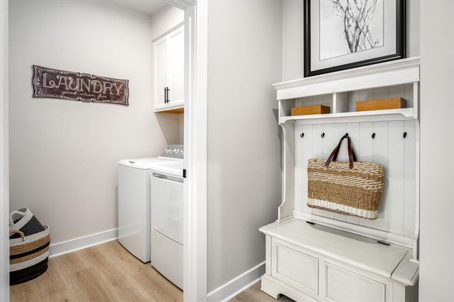 Representative furnished interior of a home built from the Greenwood by Ryan Homes in Windsor Estates, Walhalla (Image 8).