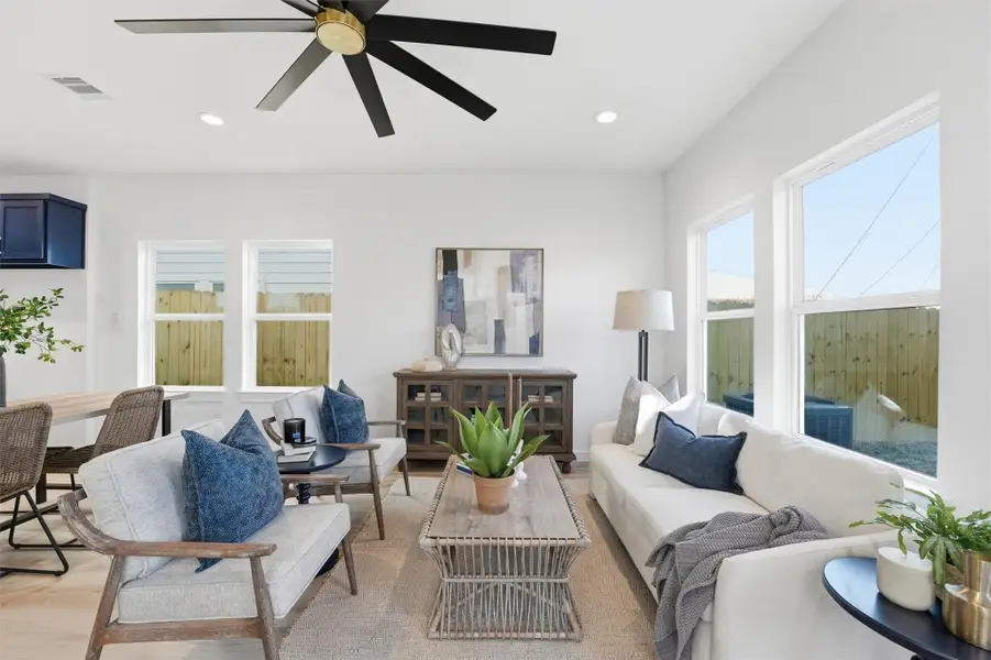 Furnished interior view inside a new home in , La Porte (Image 5).