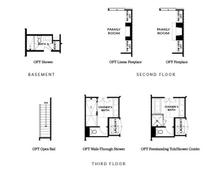 2D floor plan layout for the The Childress by The Providence Group in Byers Park, Alpharetta, GA (Image 3).