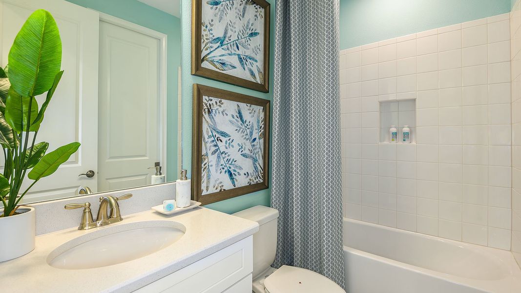 Representative furnished interior of a home built from the Ibis by Taylor Morrison in Esplanade at The Heights, Bradenton (Image 34).