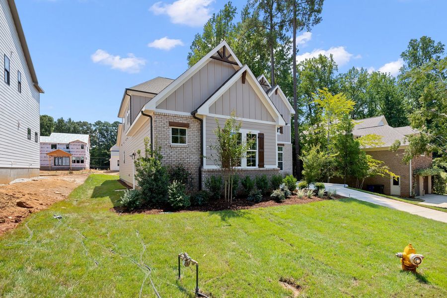 Representative exterior photo of a completed home built from the The Emerson by RobuckHomes in Stonehenge, Raleigh, NC (Image 37).