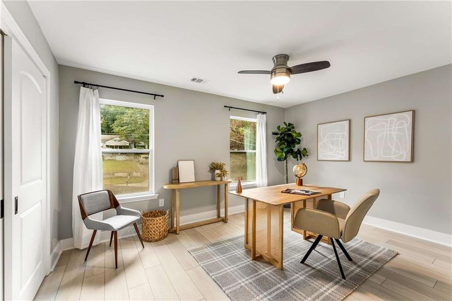 Furnished interior view inside a new home in , Atlanta (Image 5).