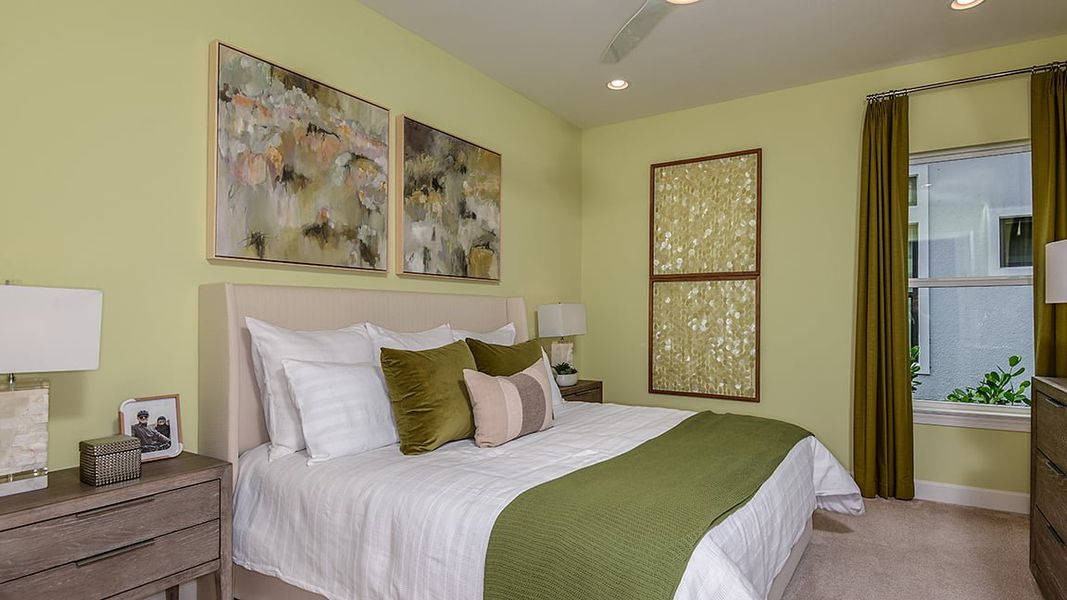 Furnished interior view inside a new home in Esplanade Lake Club, Fort Myers (Image 13).
