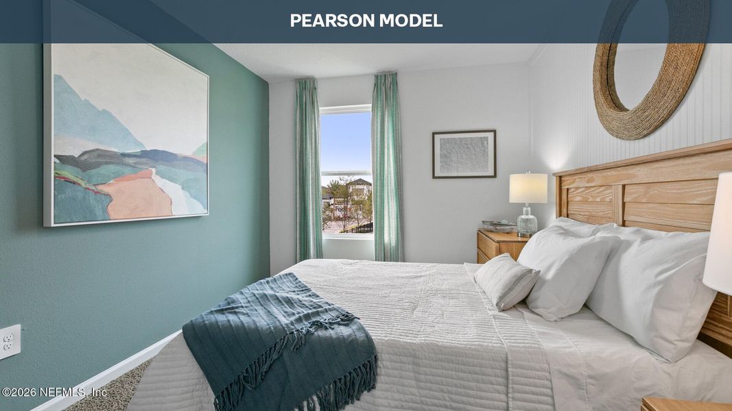 Furnished interior view inside a new home in Bridle Creek, Jacksonville (Image 10).