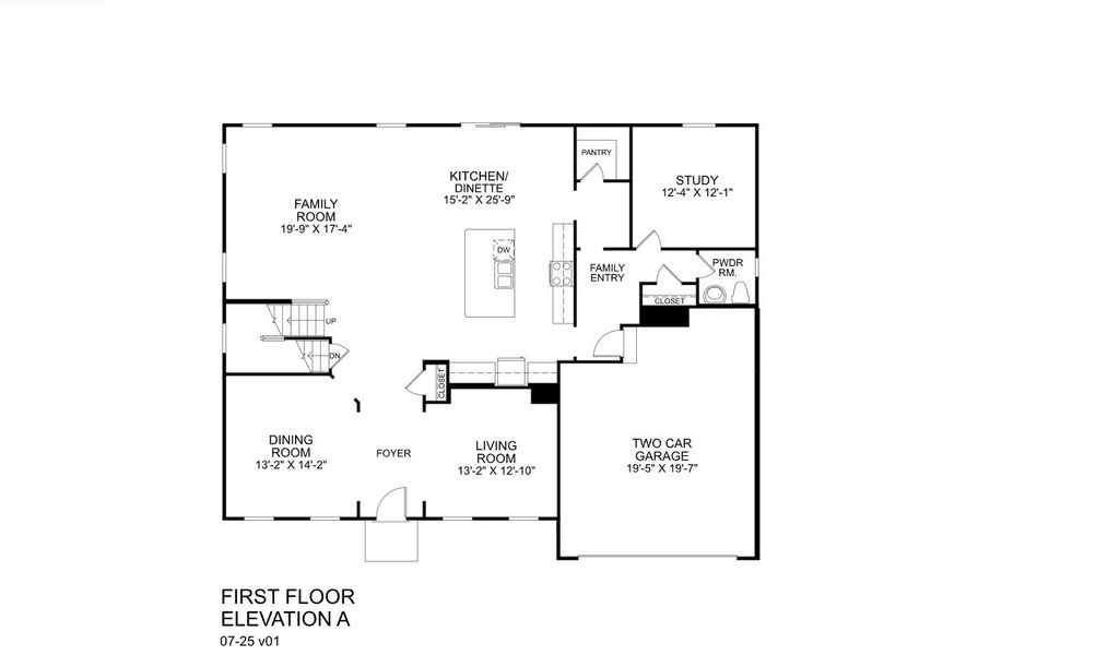 2D floor plan layout for the Normandy by Ryan Homes in Crystal Falls Estates, Dawsonville, GA (Image 3). 2D floor plan layout for the Normandy by Ryan Homes in Crystal Falls Estates, Dawsonville, GA (Image 3).