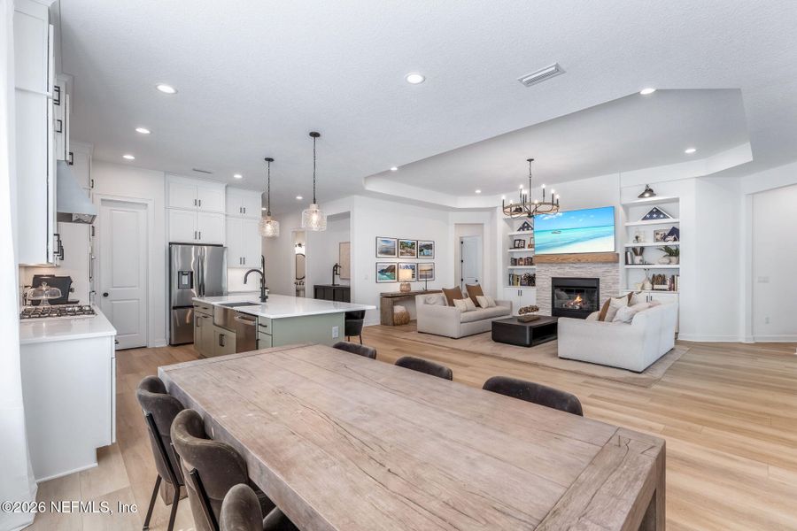 Furnished interior view inside a new home in Palm Crest at Seabrook, Ponte Vedra (Image 16). Furnished interior view inside a new home in Palm Crest at Seabrook, Ponte Vedra (Image 16).