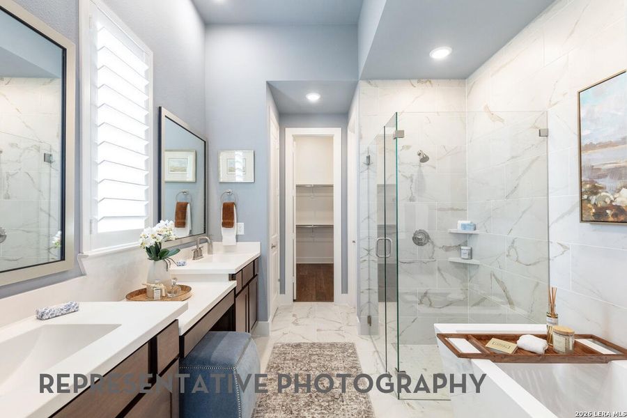 Furnished interior view inside a new home in La Cima, San Marcos (Image 28).