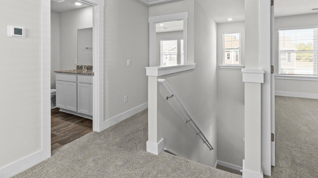 Spacious, unfurnished interior of a new home in Townes at Seabrooke, Leland (Image 24).